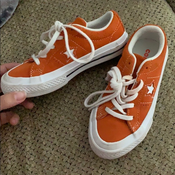 orange converse kids